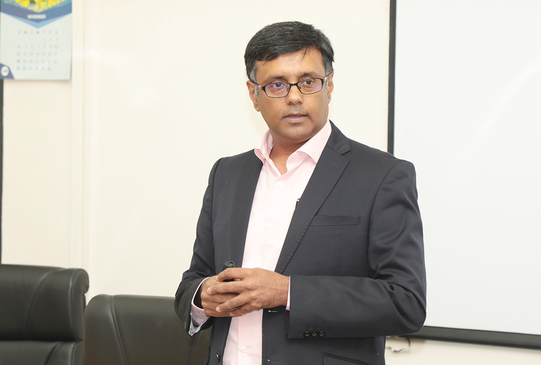 Prof. Venkatesh (Venky) Panchapagesan, Chairperson, NSRCEL -Photo By GPN