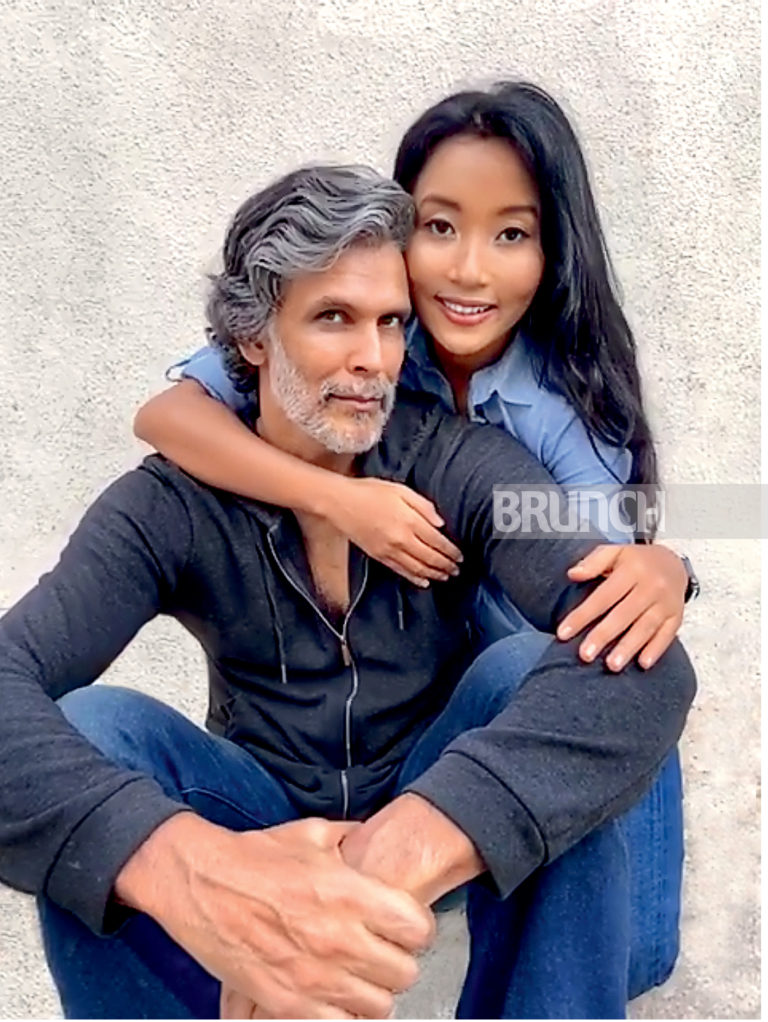 India S First Magazine Cover Shot On Zoom Ht Brunch Photographs Milind Soman And Wife Ankita Konwar In India S First Remotely Shot Editorial Cover Global Prime News