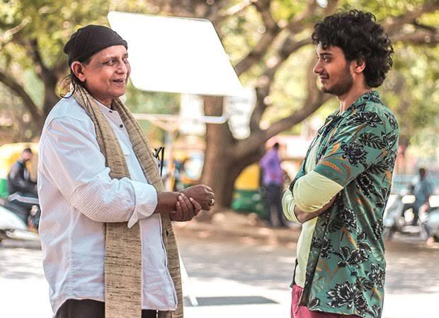 Mithun Chakraborty and Namashi Chakraborty on the sets of Bad Boy - Photo By GPN