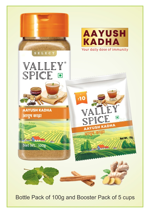 Jain Farm Fresh Foods’ Aayush Kadha- Photo By GPN