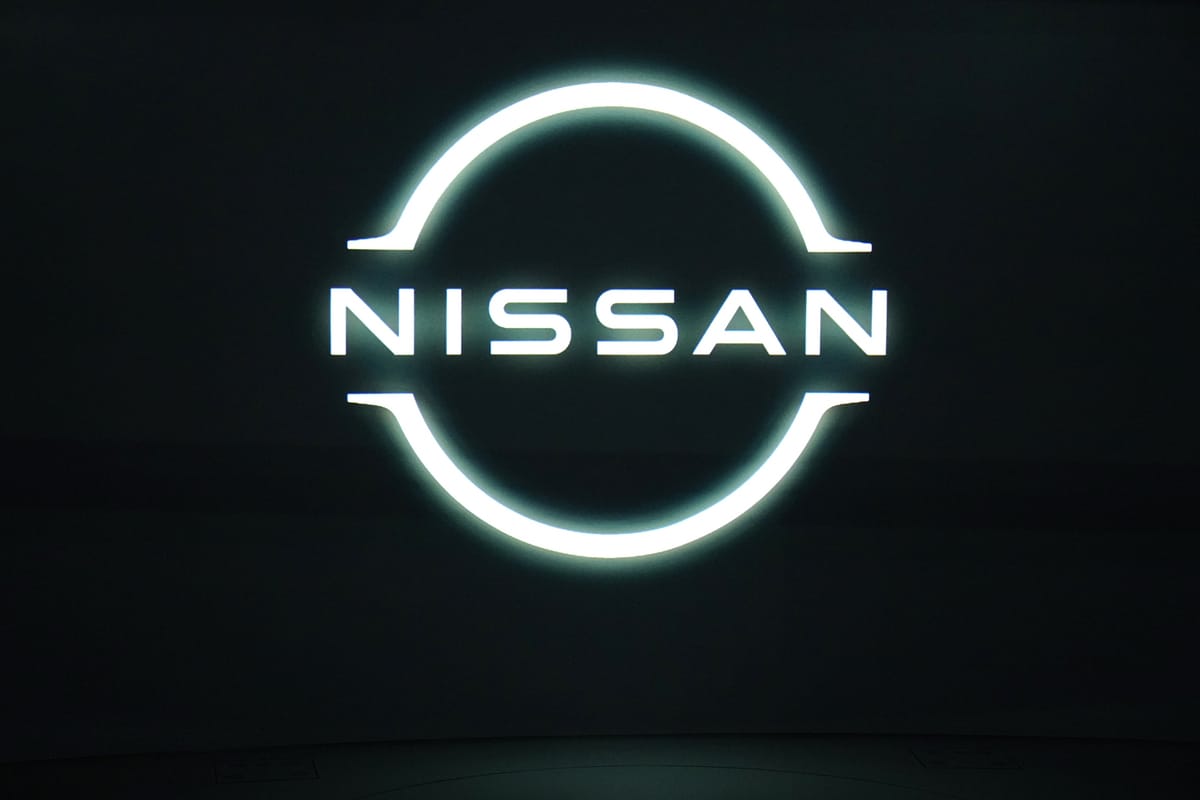 The Nissan Ariya sports Nissan’s new logo