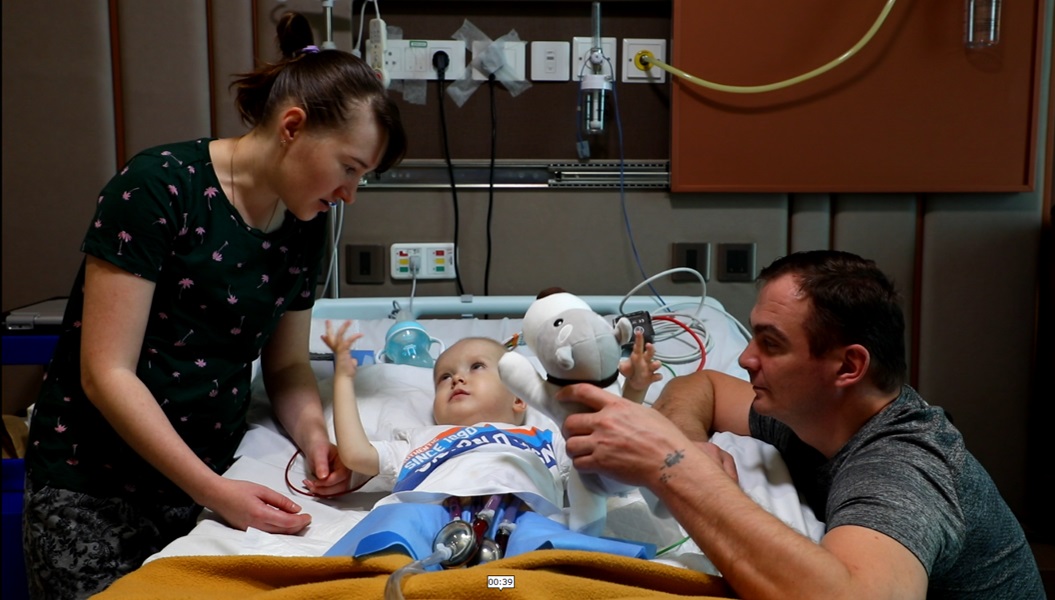 Baby Lev Fedorenko with his parents -Photo By GPN