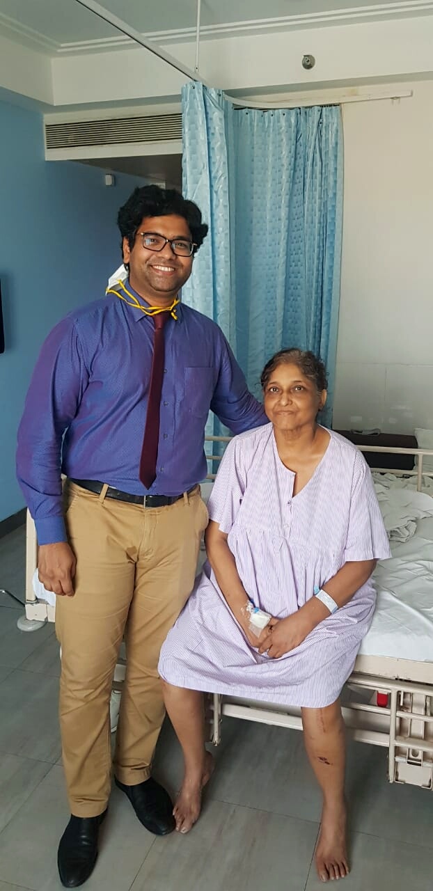 After 12 Surgeries Over 25 Years, 57-Year-Old Linda Kotak Walks Freely Again with efforts of Dr. Girish L. Bhalerao - Super Specialty Consultant Orthopaedic and Spine Surgery at Wockhardt Hospitals, Mira Road, Mumbai (Patient Linda Kotak with Doctor) 