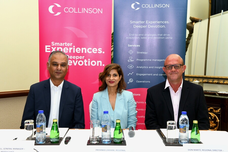 (In Center) Priyanka Lakhani, Commercial Director Middle East and Africa and Director South Asia, Collinson - (Press Conference -File Photo GPN)