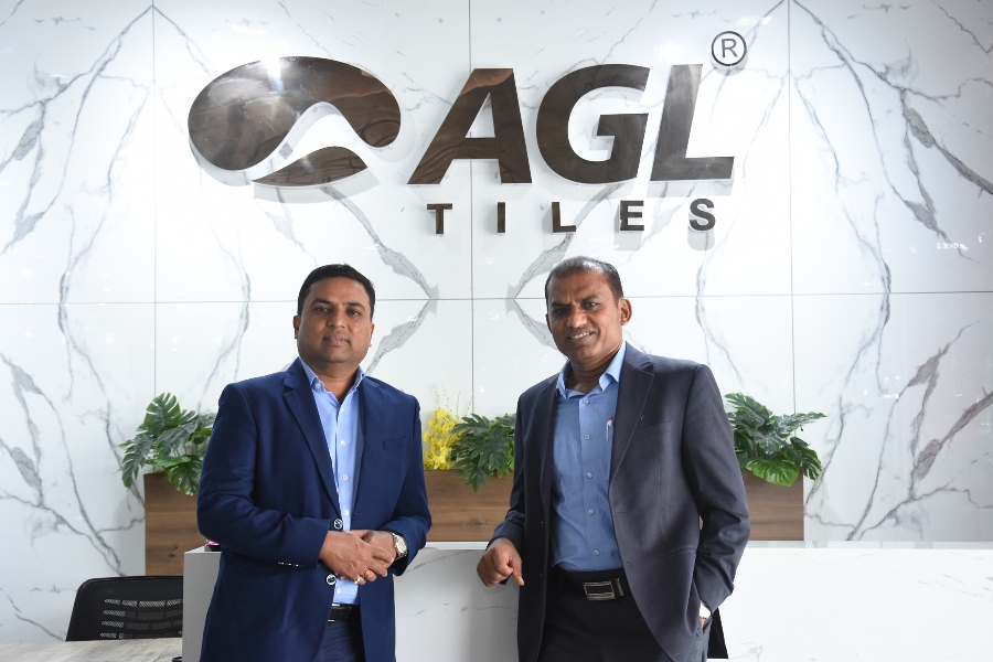 Mr Kamlesh Patel, CMD and Mr Mukesh Patel, MD, Asian Granito India Ltd -Photo By GPN