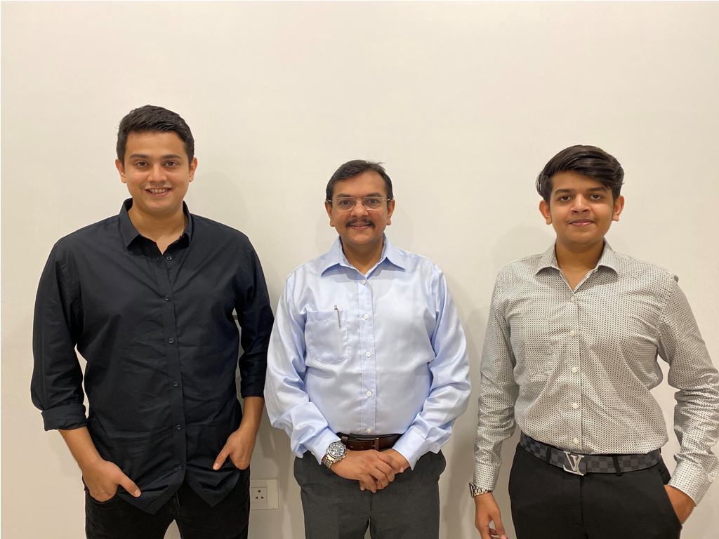 From left to right - Murtuza, Vipul and Nirmit - Photo By GPN