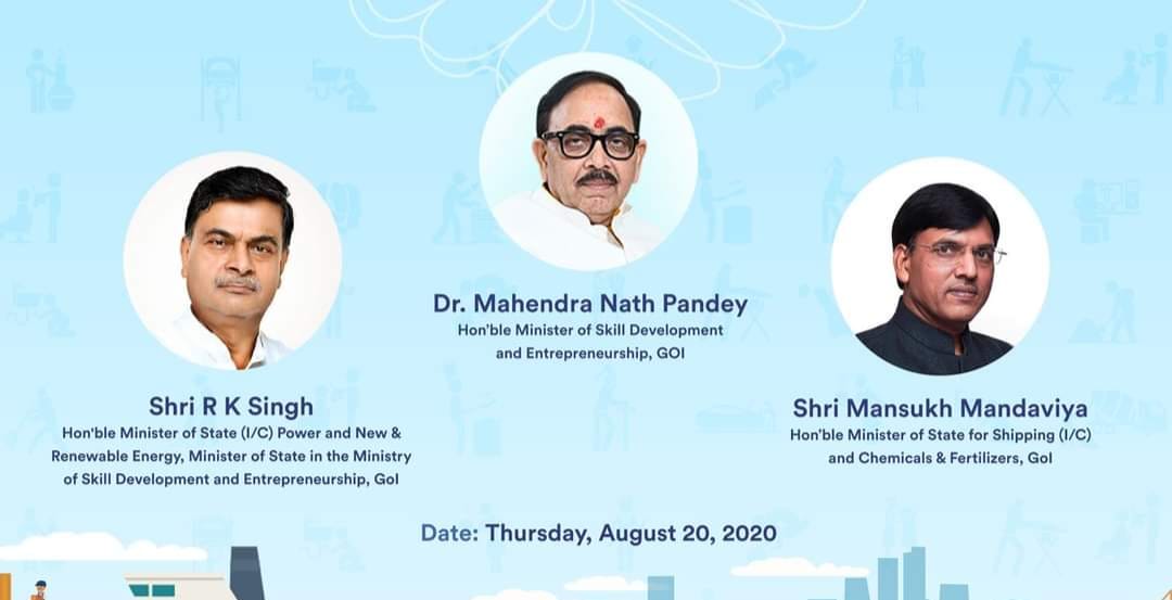 The Ministry of Skill Development and Entrepreneurship (MSDE) and The Ministry of Shipping (MoS) signed a Memorandum of Understanding (MoU) on 20 August, 2020