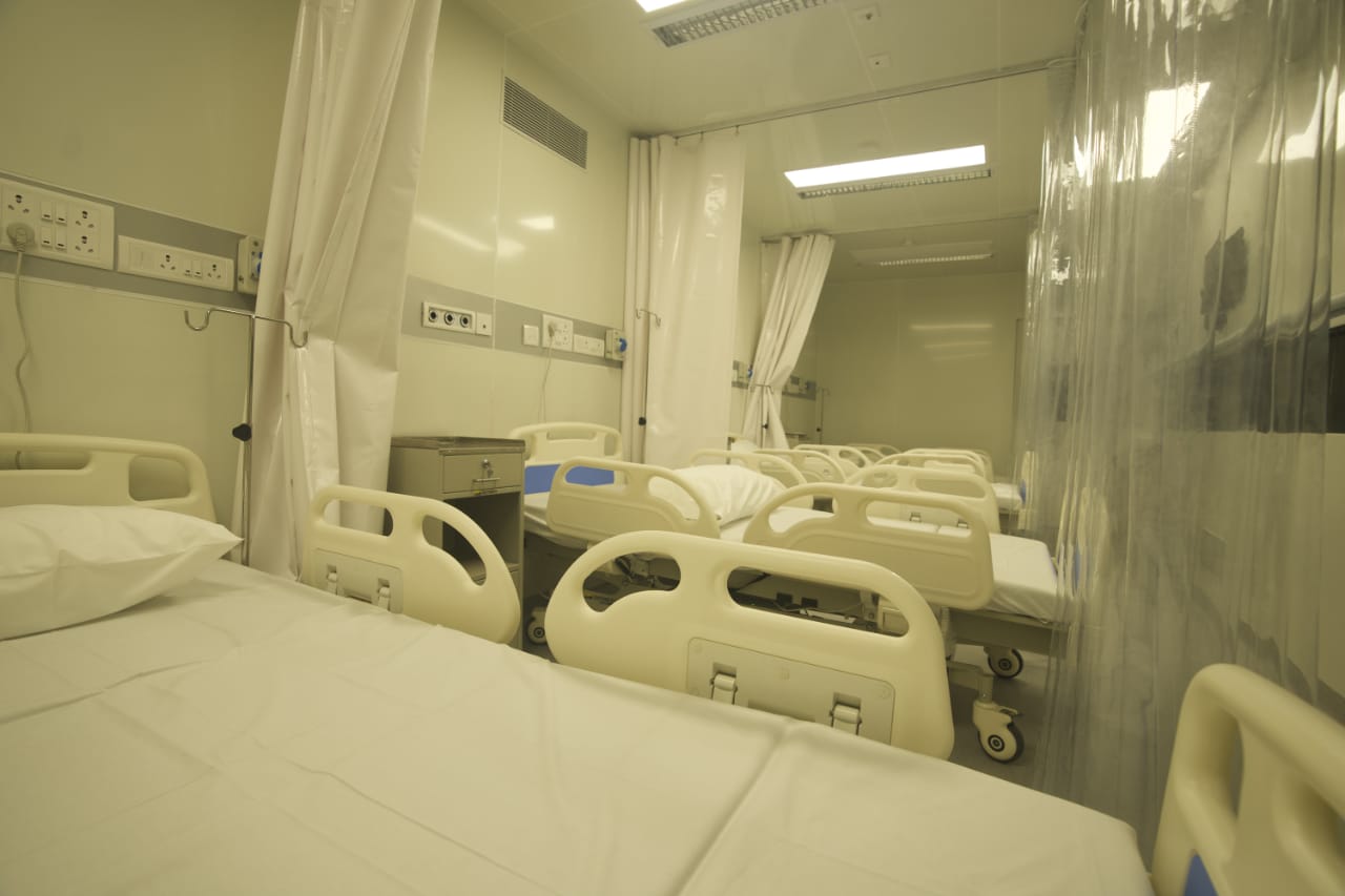 VERVA PODS INSIDE LOOK- The Vevra pods come in five variants; General pod, ICU pod, Doctors stay pod, Operation theatre pod, and Scanning room pod. Each pod can accommodate 4-9 beds