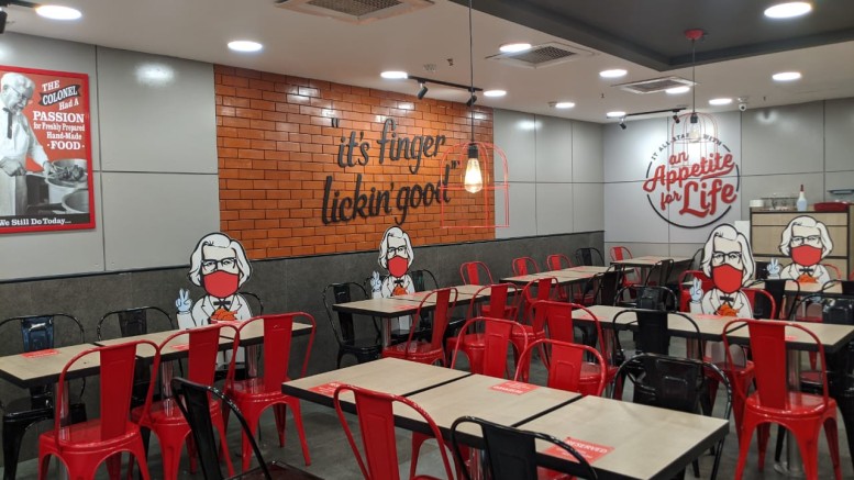 kfc dining room open