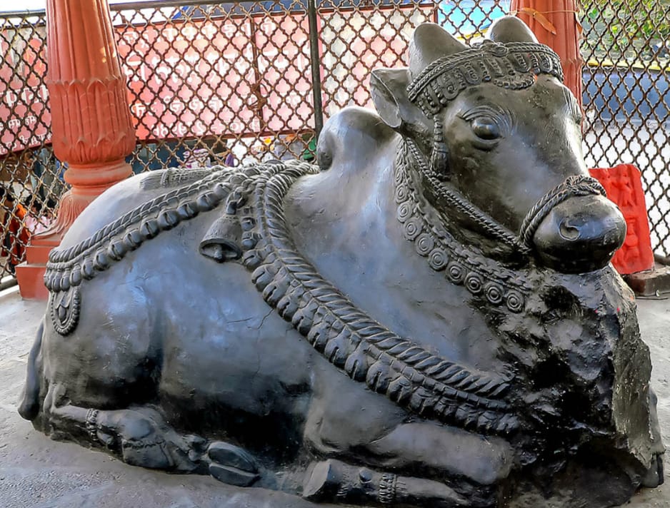 Nandi at Shri Moreshwar Temple Morgaon 