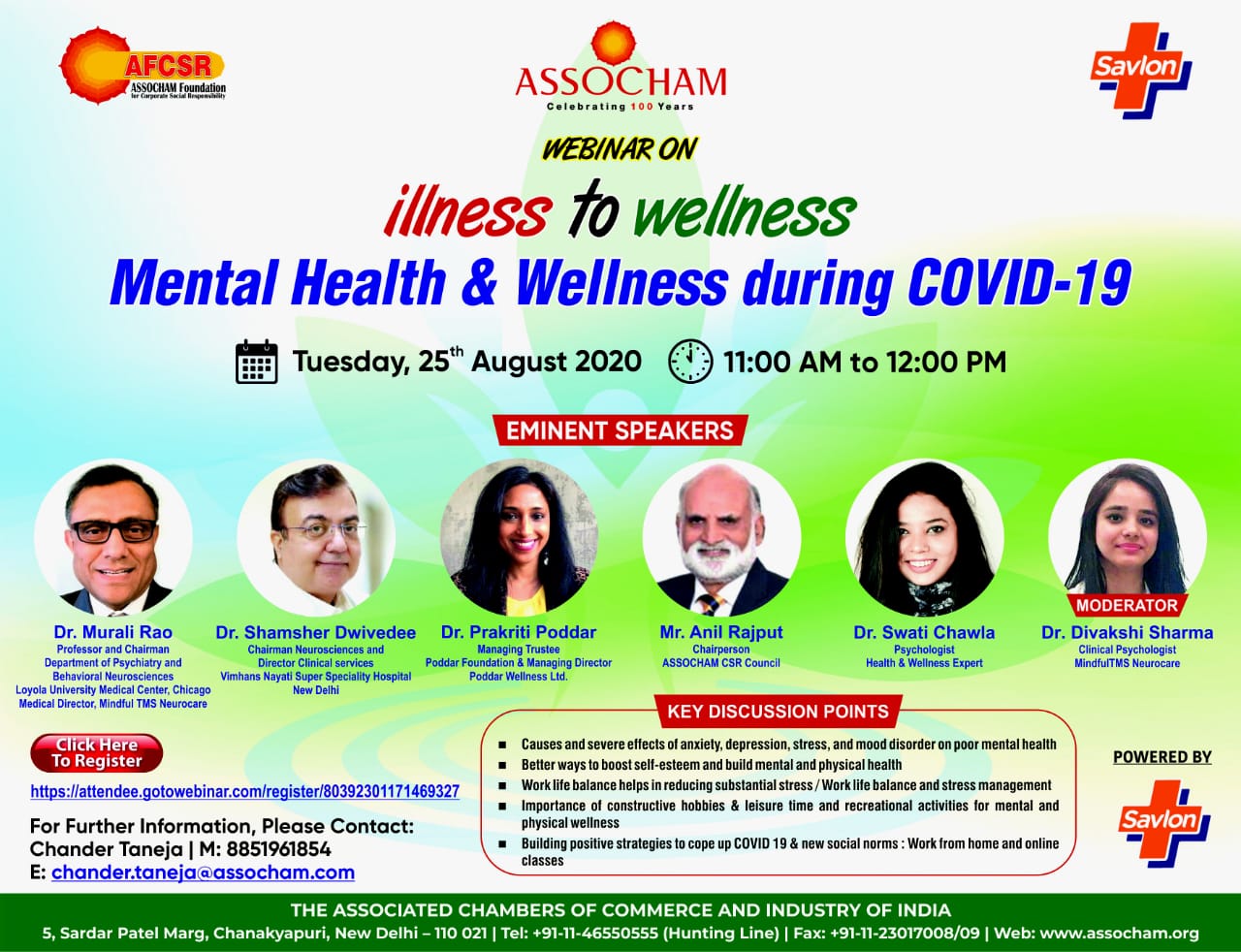 Dr. Swati Chawla, Psychologist, Health and Wellness expert