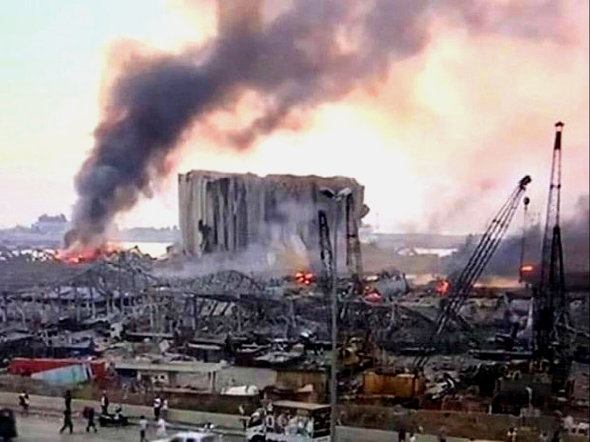 Image after the Second Blast at Beirut Lebanon