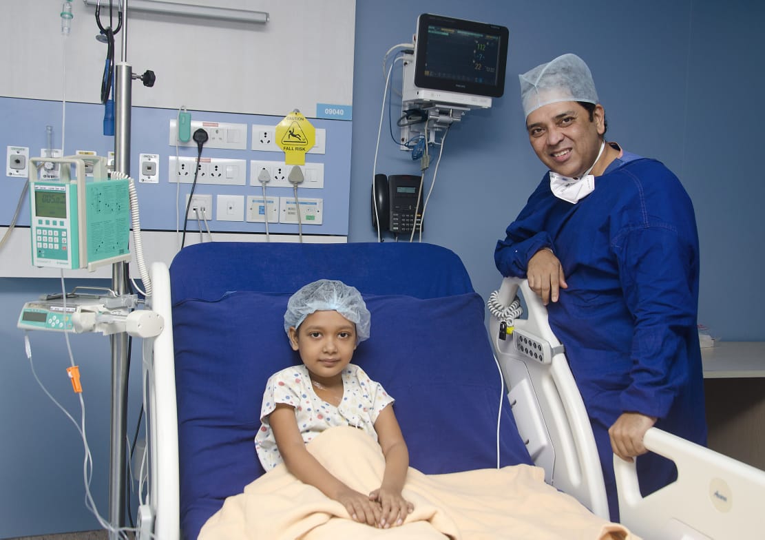 Dr. Santanu Sen with the patient Devyani at Kokilaben Dhirubhai Ambani Hospital (KDAH), Mumbai -Photo By GPN