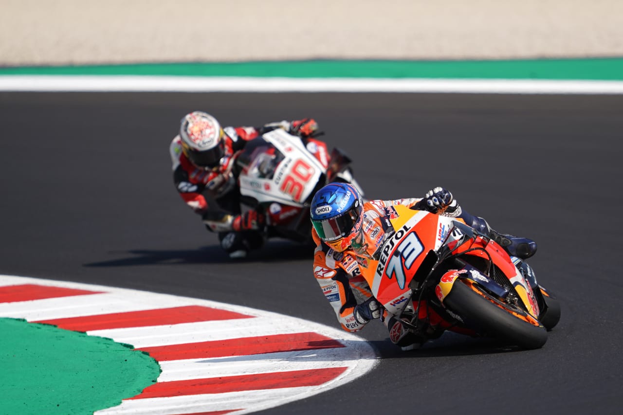 Alex Marquez representing Repsol Honda Team in GP Dell'Emilia Romagna e Riviera di Rimini