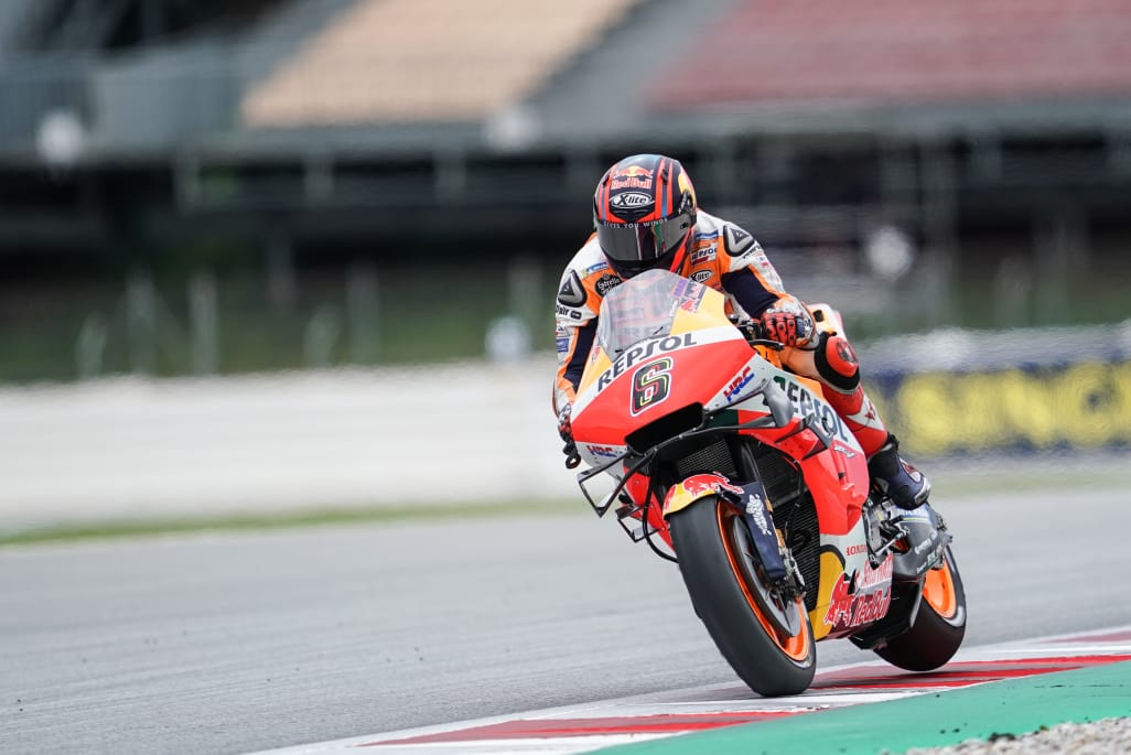 Repsol Honda Rider Stefan Bradl at the Grand Prix Catalunya