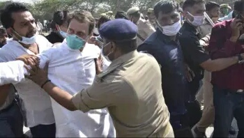 Wednesday, following a call from Prime Minister Narendra Modi, Chief Minister Yogi Adityanath formed a three-member SIT to investigate the incident and asked it to submit a report within seven days. Facing protests and widespread outrage, the state also said it would set up a fast track court to hear the case...On Thursday Congress march to Hathras: Rahul Gandhi shoved by cops, falls amid melee on Yamuna Expressway.