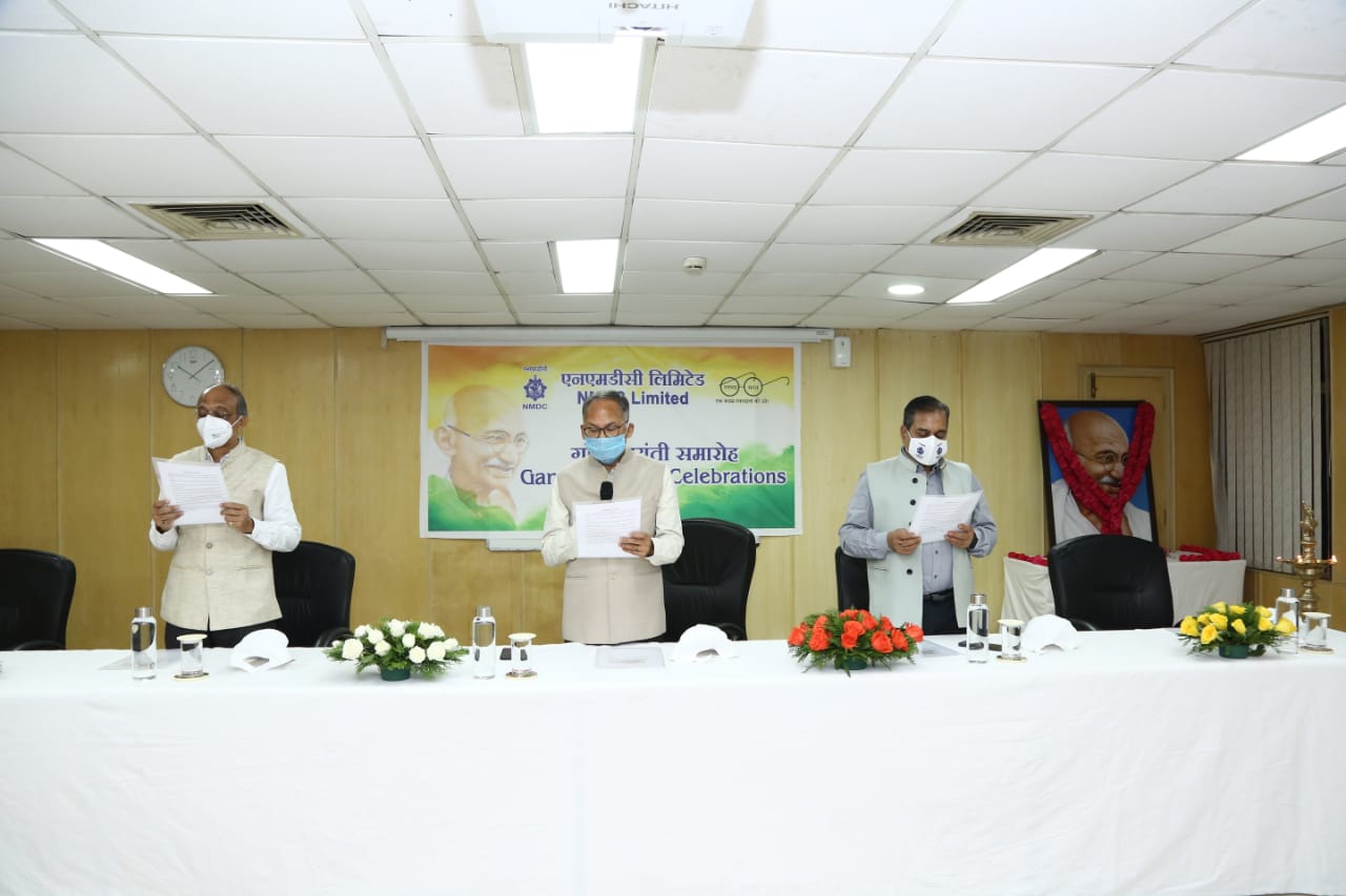 NMDC Celebrates Mahatma Gandhi’s 151st Birth Anniversary