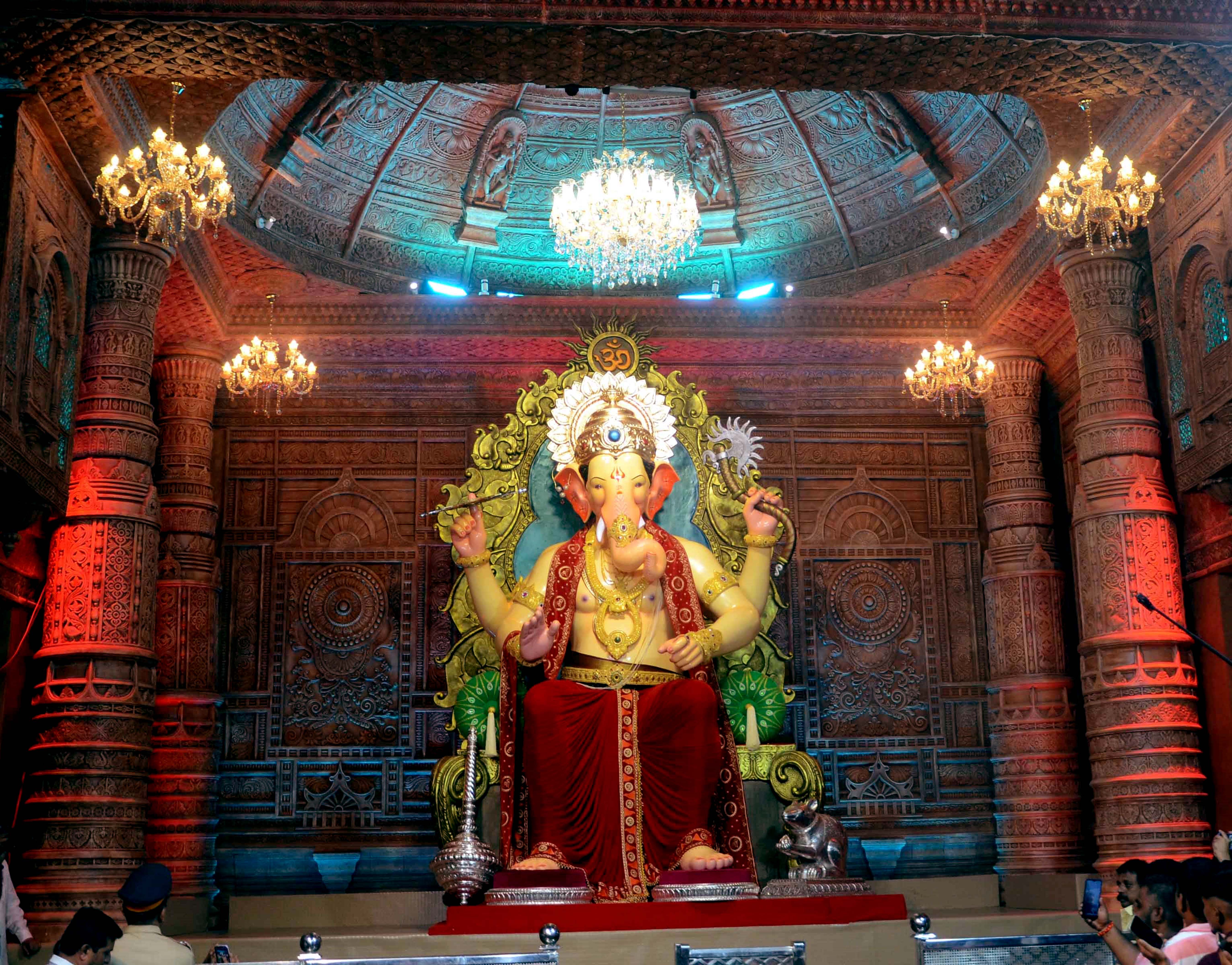 Unveiling Of The First Look Of The Lalbaugcha Raja Ahead Of The Ganesh 
