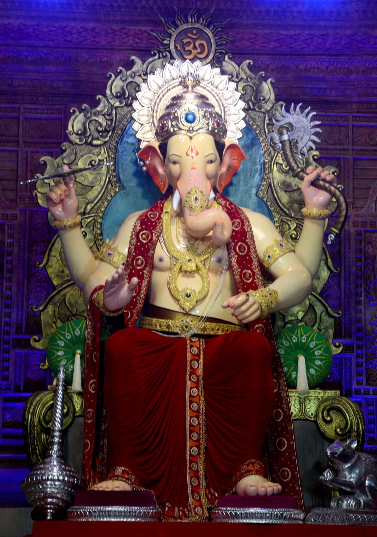 Unveiling of the first look of the Lalbaugcha Raja ahead of the Ganesh ...