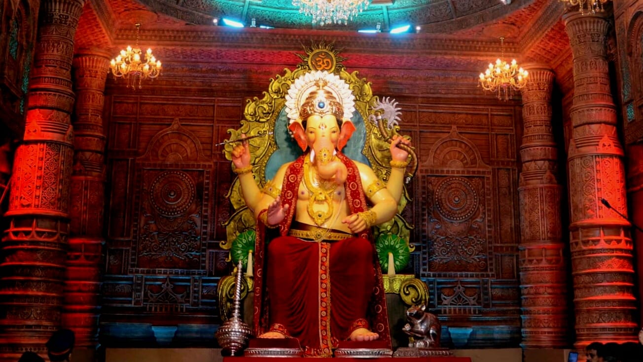 Unveiling of the first look of the Lalbaugcha Raja ahead of the Ganesh