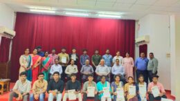 Winners of Stemathon 2022 organised by Madras Christian College ,Chennai and Funskool India Ltd.- Prize winners along with Funskool team and MCC Innovation Cell.