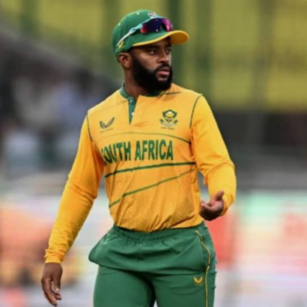 Fast Bowler Lungi Ngidi and Right-Hand Batter Temba Bavuma partner with ...