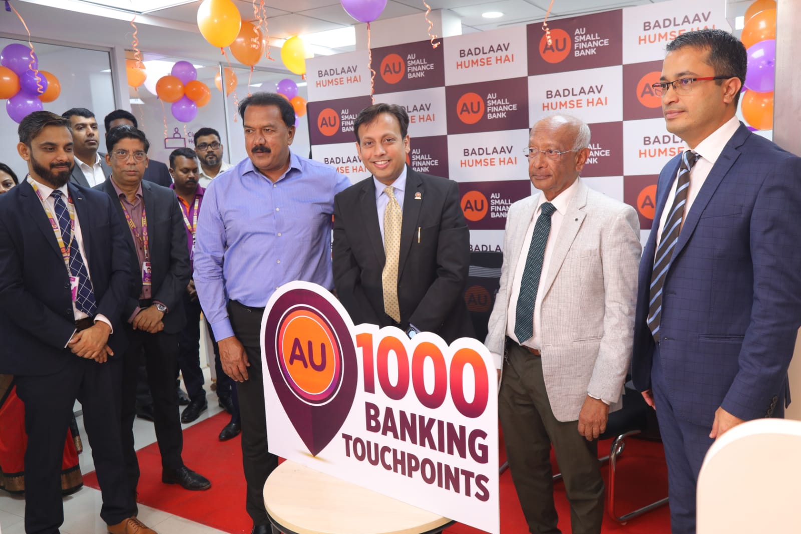 AU Small Finance Bank launches its 1000th Banking Touchpoint | Global Prime  News