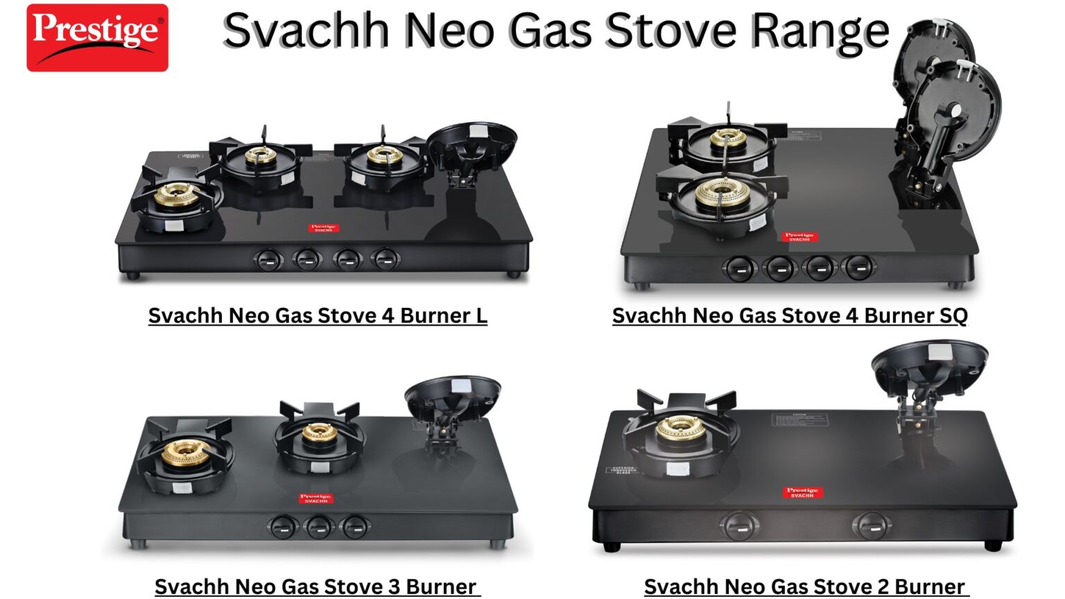 TTK Prestige The Svachh Neo Gas Stove, A Gas Stove with Liftable