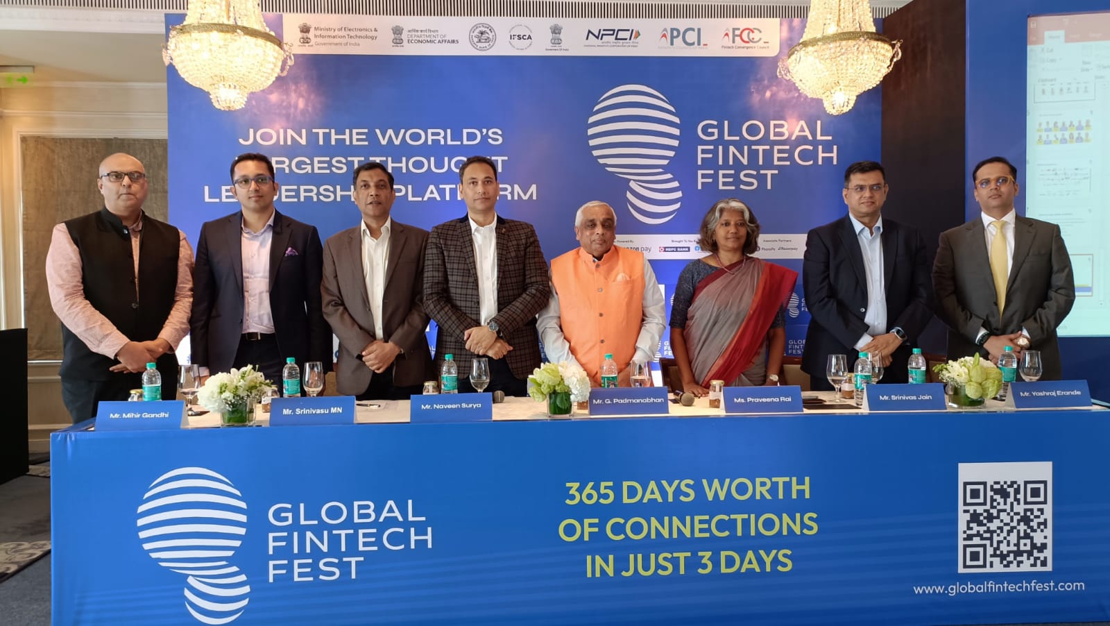 Panelists at The Global Fintech Fest (GFF) 2023 Announcement Press Conference