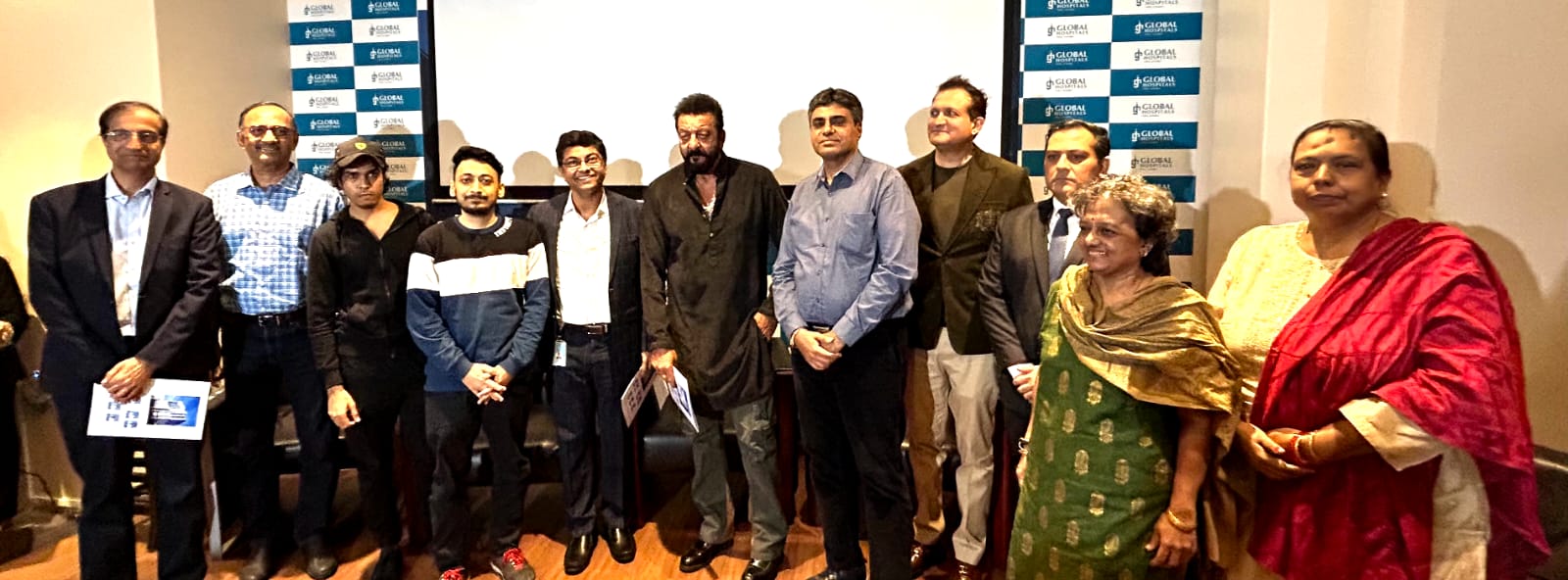 World Stroke Day 2023 was marked with a special tribute and book launch to Felicitate and Honor Stroke Survivors Resilience by Global Hospital, Lower Parel, Mumbai and Bollywood Star Sanjay Dutt - Photo By GPN 